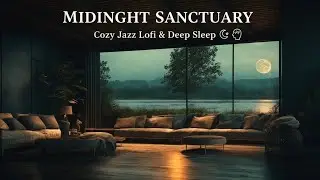 Midnight Sanctuary 🌙 Cozy Jazz Lofi & Night Lake Ambience for Weekend Reset@sleepyssoundscapes