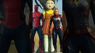 Marvel and DC heroes dance together in Squid Game
