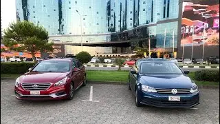 Hyundai Sonata Sport 2015 и VW Jetta S 2015 из Грузии /// Авторынок AutoPapa