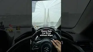 Watch This Windshield Repel Rain Like Magic! #shorts  #HydrophobicEffect #automobile
