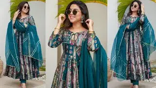 trendy🔥Anarkali kurti cutting and stitching/kaliyon wali frock/anarkali dress cutting/Anarkali suit