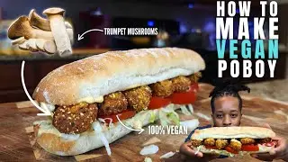 Crispy Fried Mushroom Vegan Po' Boy