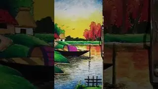 Beautiful nature drawing🔥#art #drawing #shorts