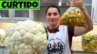 El mejor CURTIDO DE COLIFLOR casero: !Delicioso y crujiente