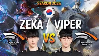 HLE Zeka vs HLE Viper - Zeka AURORA vs Viper GALIO Mid - Patch 15.1 KR Ranked | lolrec