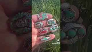 SOLD! Vintage Native American Sterling Silver Rings #jewelry #925 #ring  #nativeamerican #vintage