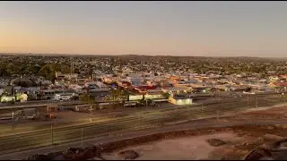 Beautiful Town of Broken Hill - from Line of Lode Miners Memorial during the day time & at twilight.