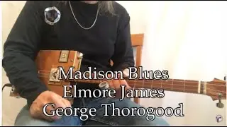 Madison Blues Elmore James George Thorogood Легкий урок слайдов для начинающих 3-струнная гитара в коробке для сигар
