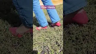 Pink High Heels In The Grass #footfashion