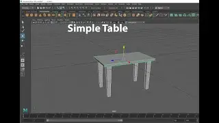 Simple Table modeling tutorial in Maya