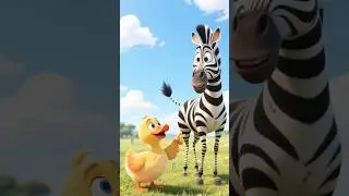 Zebra | Learn Animals with Ducky | Dr. D Duck #zebra #cartoon