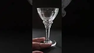 Vintage Drinking Glass - Unknown Quality Cut Glass Cocktail Glass, late 20th Century