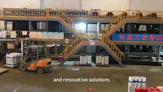 4K Aerial Factory Tour |Professional Construction Coating Manufacturer#factory #coating manufacturer