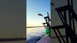 Rate this back dive 1-10 #lake #idaho #cda