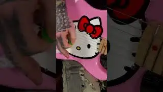 The Metal Icon Returns! @fender  Squier Limited Edition Hello Kitty Stratocaster #shorts
