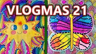 VLOGMAS 21 DIBUJAMOS UNA MARIPOSA Y UNA ESTRELLA