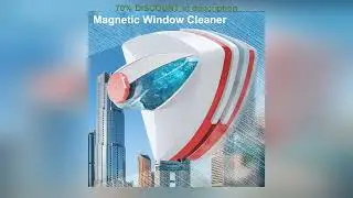 #Magnetic Window Cleaner Brush Double-Side Automatic Water Discharge Wiper Glass Window Brush Clean