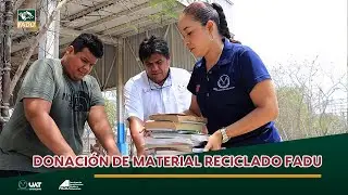 Donaci&oacute;n de material reciclado FADU