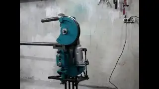 Трубогиб с домкратом Strong500. Гиб бесшовной трубы (Tube bender, 40x3 mm tube bending)