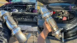 Axions industries 2n1 downpipe install 1.5 and 2.0 accord