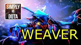 [Simply DotA] Moo Plays Weaver 8284 MMR  | Linken + Skadi + Diffusal | 21 Kills Gameplay Highlights