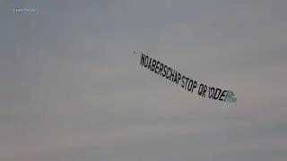 Reclamesleep PH-WDR Noaberschap Stop QR Code Teuge Airport 17 Okt 2022