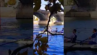 Running on bank of Seine River, Paris
