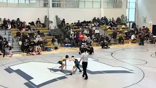 Beman Middle School 2026- Max Parisi 105lb weight Class Champion 
