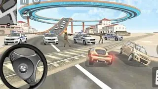 Indian thief auto simulator car game new city Lamborghini race spider man. #simulator 