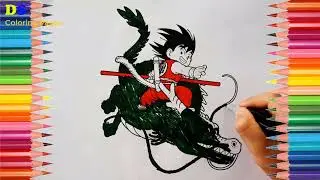 Son Goku Coloring Pages | How to Color Son Goku | FS Coloring Pages