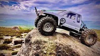 Axial scx10iii element rc scale crawlers in the Peak District Uk