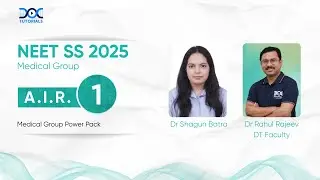 NEET SS 2025 Medical Group Rank 1 - Dr Shagun Batra's Success Story | Dr Rahul Rajeev
