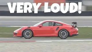 STRAIGHT PIPED Porsche 991 GT3RS- INSANE Sounds!