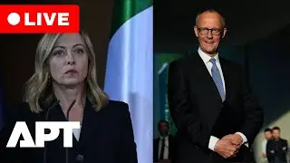 LIVE: Germany&rsquo;s Merz and Italy&rsquo;s Meloni Hold Joint News Conference | LIVE from Europe | APT