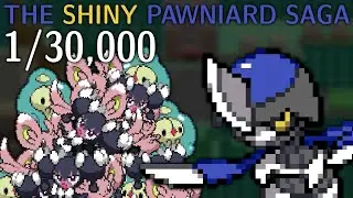 Shiny Pawniard in PokeMMO after 500,000 Encounters (ALL CLIPS)