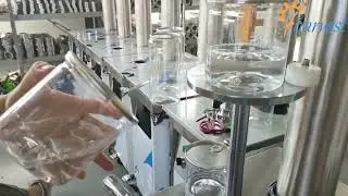 Equipamento de crimpagem de latas de PET semiautom&aacute;tico, m&aacute;quina de costura manual de tampa aberta