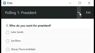 Toastmaster Club Elections with Zoom Polls