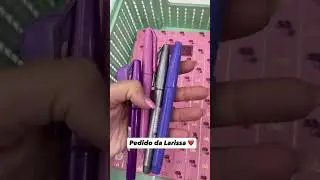 Pedido da Larissa Rebelde: Caixa de Material Escolar Fof&iacute;ssima! ✨🦄 Papelaria Unic&oacute;rnio