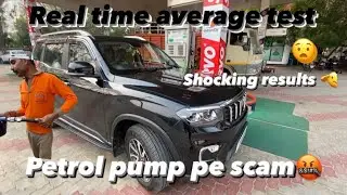 Scorpio N diesel At real-time average test. Tel ka peepa hai ye to 🥲#scorpio #mahindra #averagetest