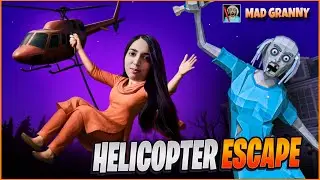 MAD GRANNY KA HELICOPTER LEKE BHAG GYE || MAD GRANNY HELICOPTER ESCAPE FULL GAMEPLAY 