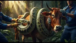 How an Emergency Rescue Team Saves an Exhausted Cow From a Giant Python&rsquo;s Deadly Bite