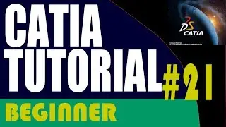 21- CATIA Beginner Tutorial: Rotate Sketch