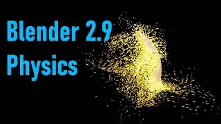 Physics simulation and particles | Blender 2.92 (flip fluid, cloth, soft body, particles)