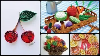 Paper Quilled Fruits & Vegetables With Baskets / Famous Quilling Art Gallery