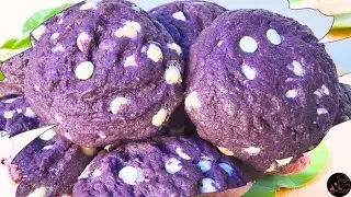 UBE Cookies with White Chocolate Chips | Easy Cookies Recipe Idea | Your Ate Cat Kitchen