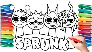 Coloring Fun Incredibox Sprunki - Sprunki Drawing Coloring