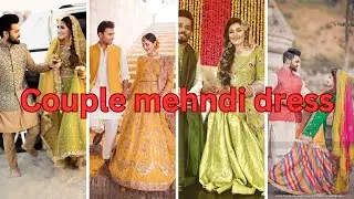 Couple mehndi dress||couple matching outfit||couple mehndi dress designs