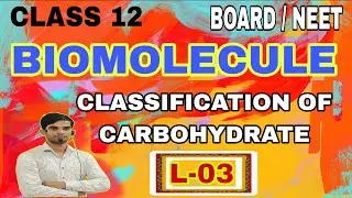 BIOMOLECULE L-03 | CLASSIFICATION OF CARBOHYDRATE | SUGAR & NONSUGAR 
