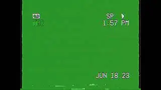 vhs green screen