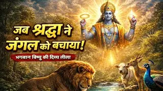 #भगवान विष्णु की दिव्य, लीला,जब श्रद्धा ने जंगल को बचाया | moral jungle story#